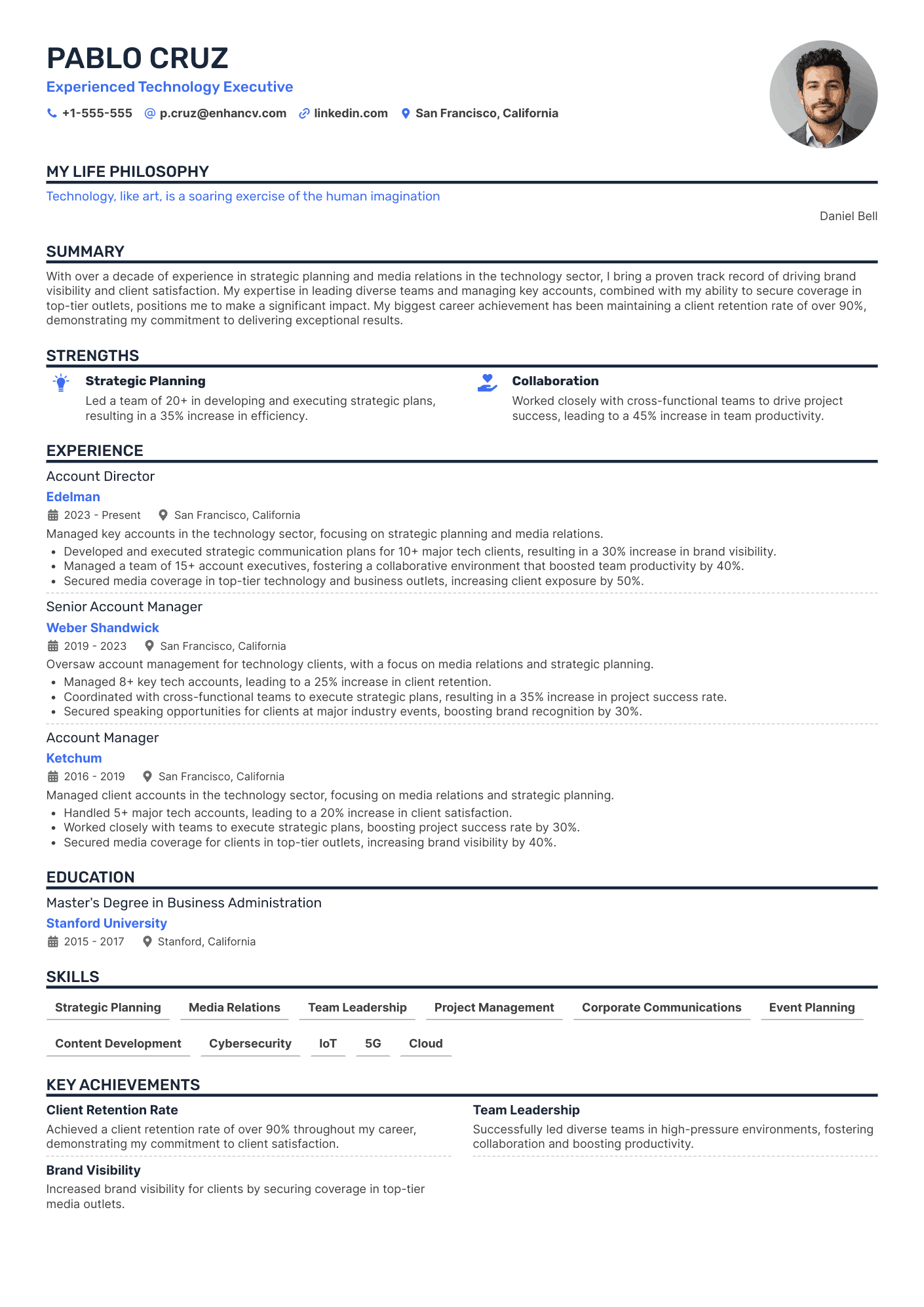 Creative CV template