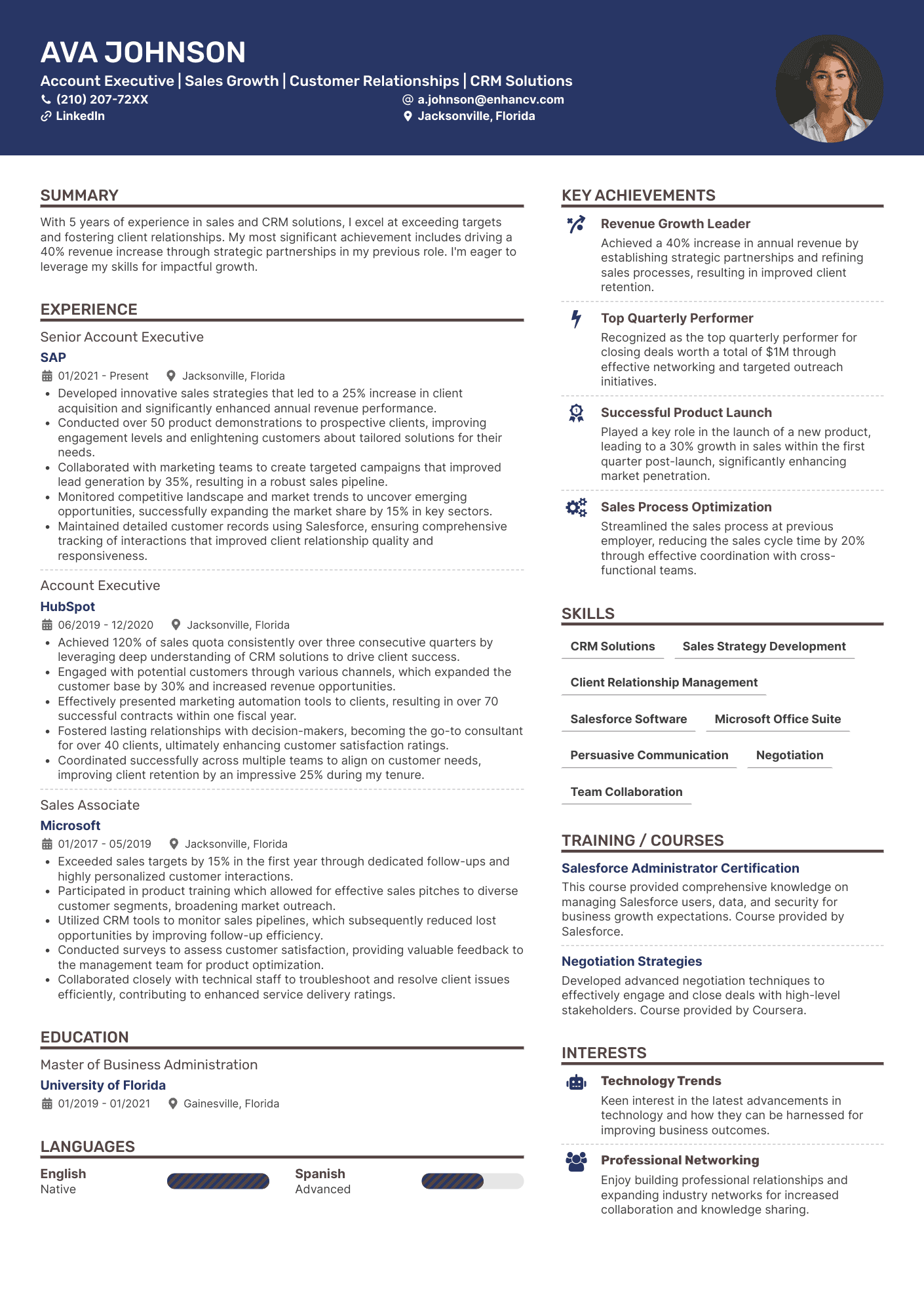 Infographic CV template